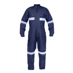 Overol Canvas Azul con Cintas Reflectantes Iron-x