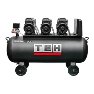 Compresor de Aire 100 litros Libre de Aceite 6 HP TEHTOOLS