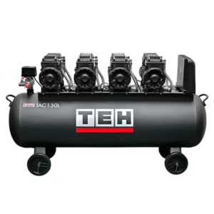 Compresor de Aire 130 Litros Libre de Aceite 8HP TEHTOOLS