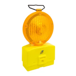 Lámpara Señalización Tráfico Amarillo con Batería RFX